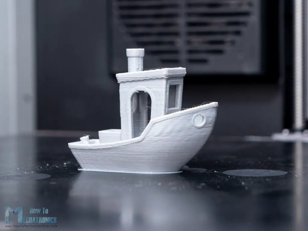 16 minutes 3D Benchy on Creality K1 Max with gray Creality Hyper PLA