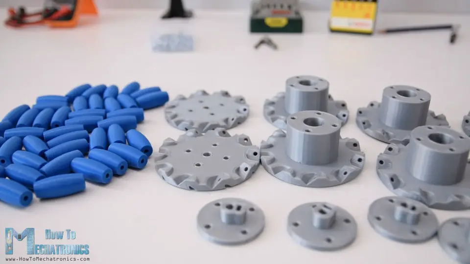 3D Printed Mecanum Wheels Parts