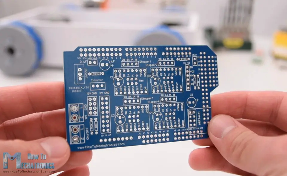 Arduino Mega Shield for Mecanum Wheels Robot - Custom Design PCB from JLCPCB