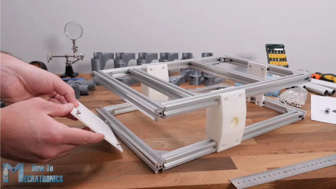 Assembling the rover chassis