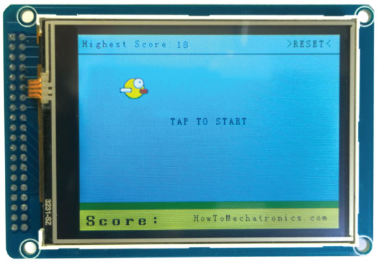 Birduino---Arduino-Game-Project--Start-Screen