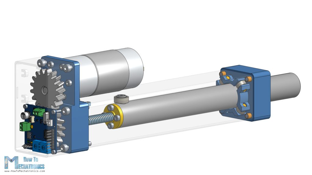 Custom-built Linear Servo Motor 3D Model