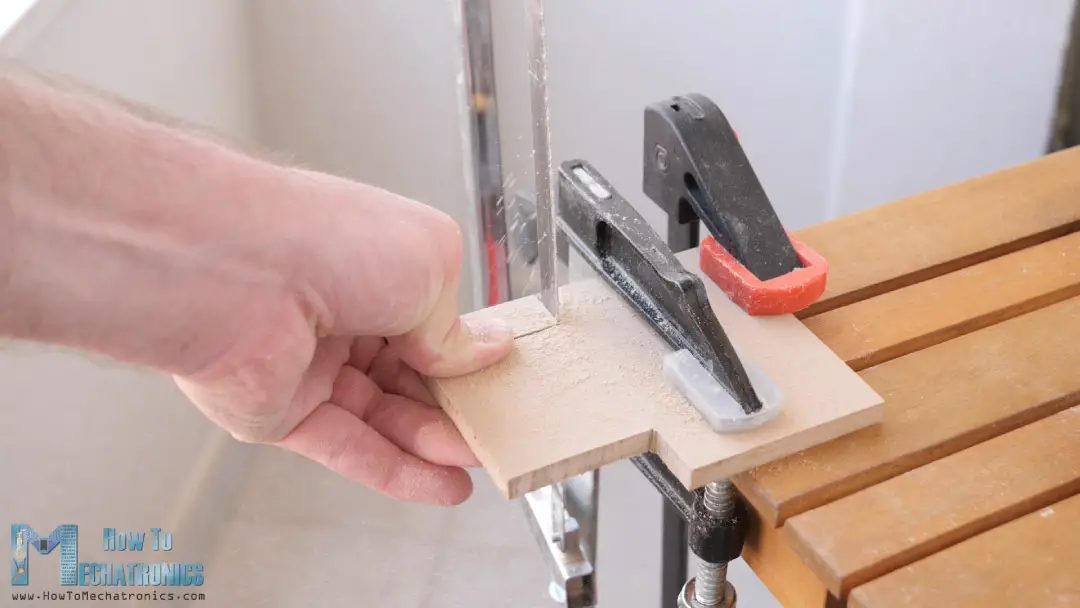 Cutting MDF by hand with a hacksaw