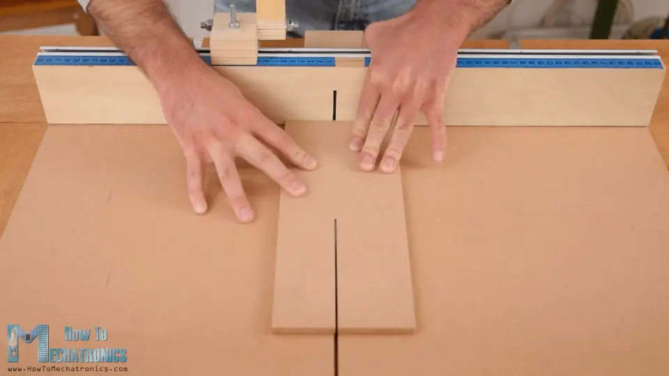 Cutting the MDF board for the robot platform