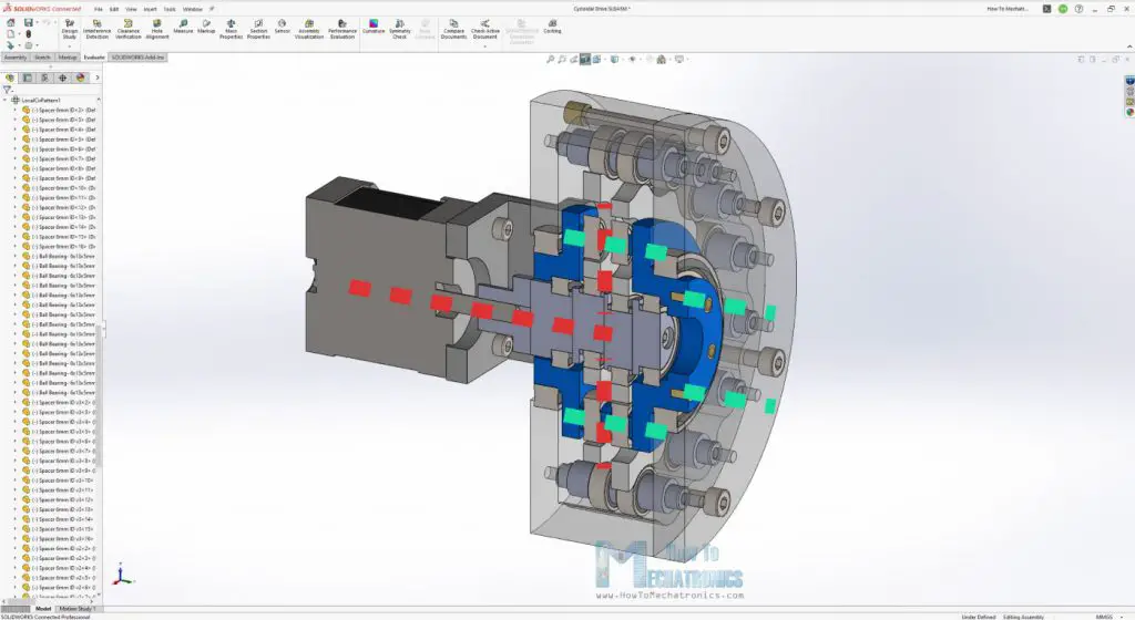 Cycloidal gearbox motion flow