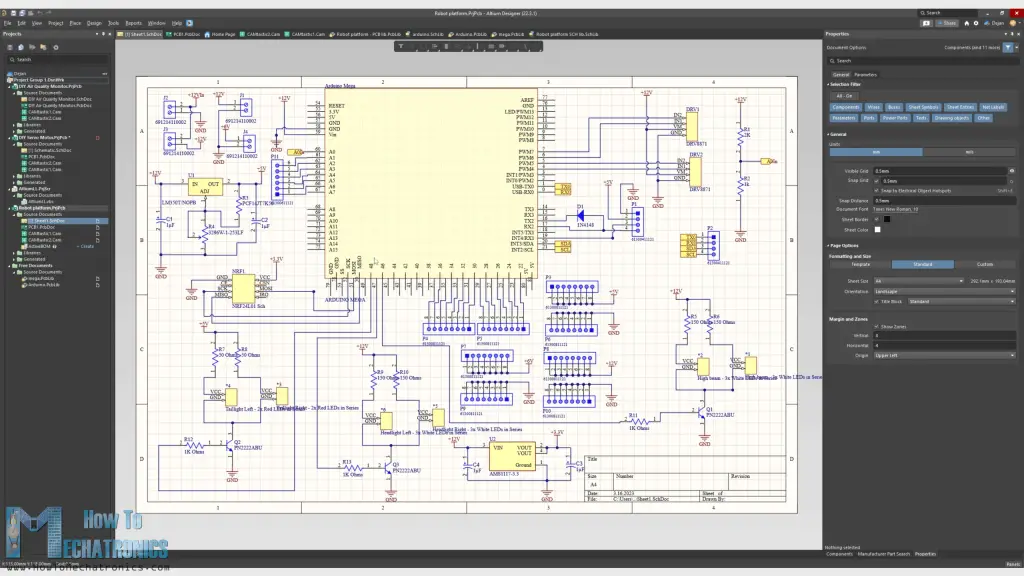 DIY Robot Platform Circuit Schematic