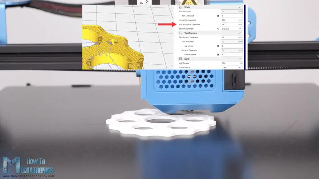 Hole horizontal expansion option for more accurate prints