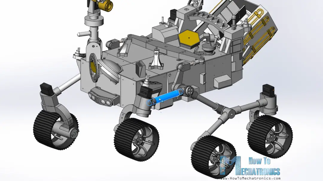 How Rocker-bogie suspension works