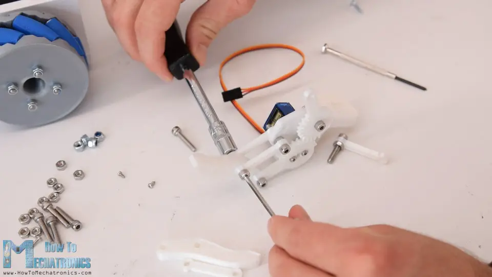 Robot Arm Gripper Mechanism Assembly